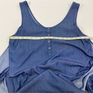 ASTR The Label Luna Tie Front Chambray Dress M